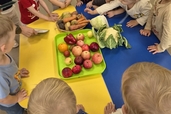 Mazie pētnieki iepazīst augļu un dārzeņu pasauli!