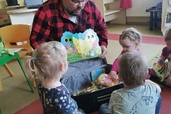 Grupiņas "Laumiņas" bērni uzņem ciemiņu