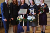LIZDA apbalvojuma saņemšana